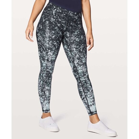 Lululemon Wunder Under Hi Rise Tight 6 Effervescence Multi Black Nulux W5AQOS - Picture 1 of 10